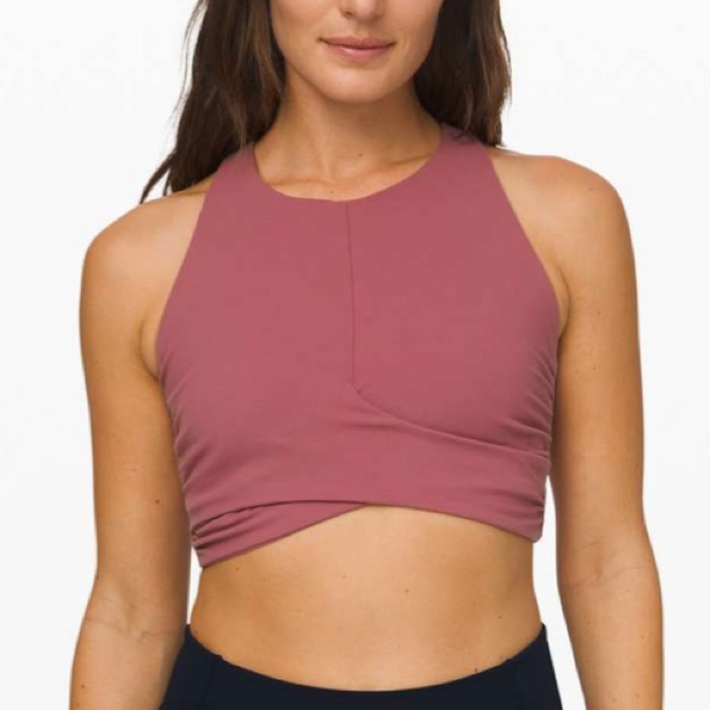 Lululemon Always Aligned Bra - Moss Rose - 4